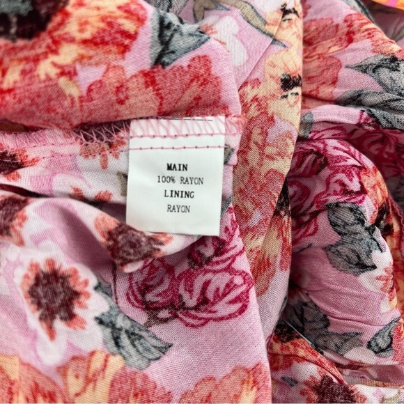 NEW PETAL & PUP Sarai Floral Cutout Maxi Dress Multicolor Tropical Size 8 - Picture 11 of 12